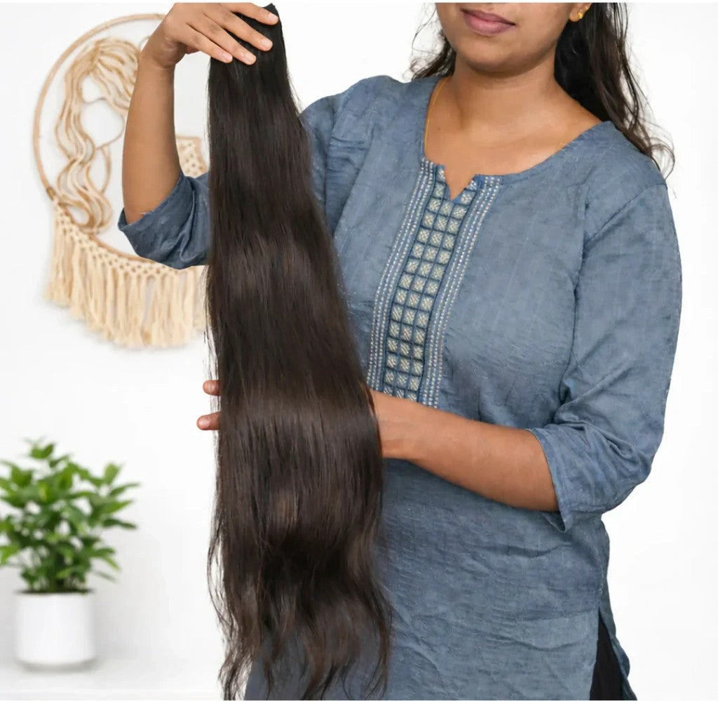 Wholesale Straight Wefts - 100% Raw Indian Temple Hair