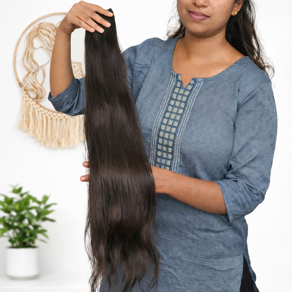 Wefts (Straight, Wavy, Curly) - 100% Raw Indian Temple Hair